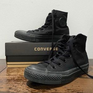 Black Monochrome Converse CTAS Chuck Taylor Hightops